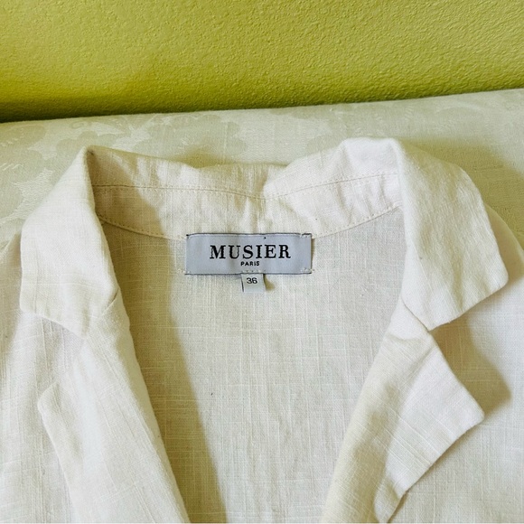 NWOT Musier Paris Laure Jumpsuit in White 36 - Picture 4 of 13